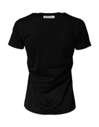 Black Graphic Crew Neck Short Sleeves T-shirt