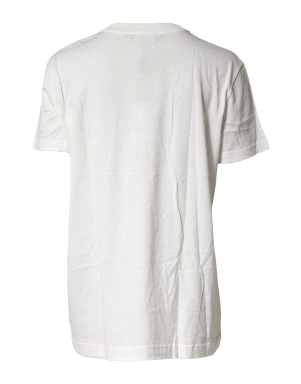 White Logo Crew Neck Short Sleeves T-shirt
