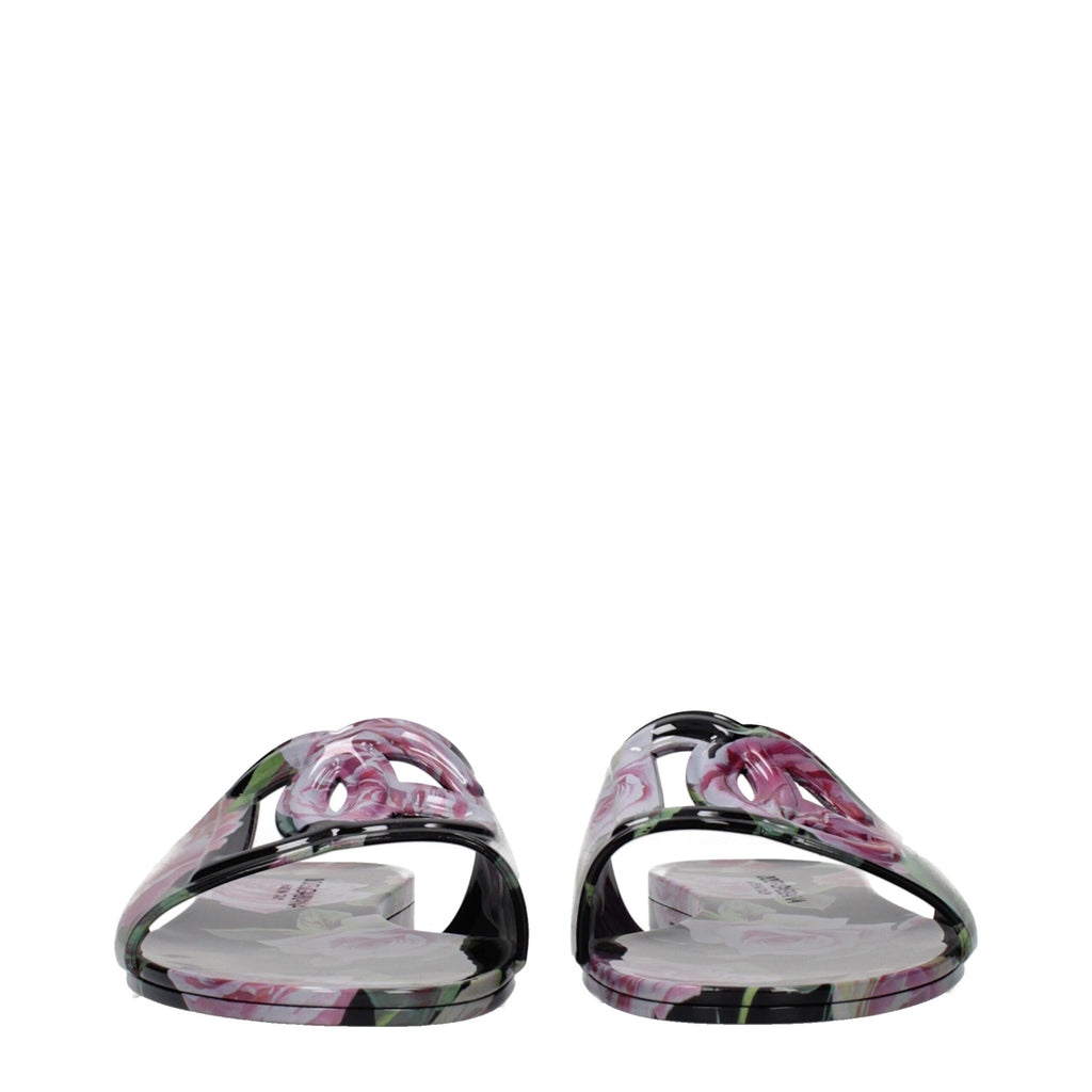 Black Cotton Slippers