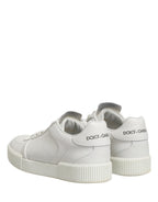 White MIAMI Calf Low Top Men Sneakers  Shoes
