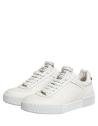MIAMI Calf Low Top Men Sneakers  White