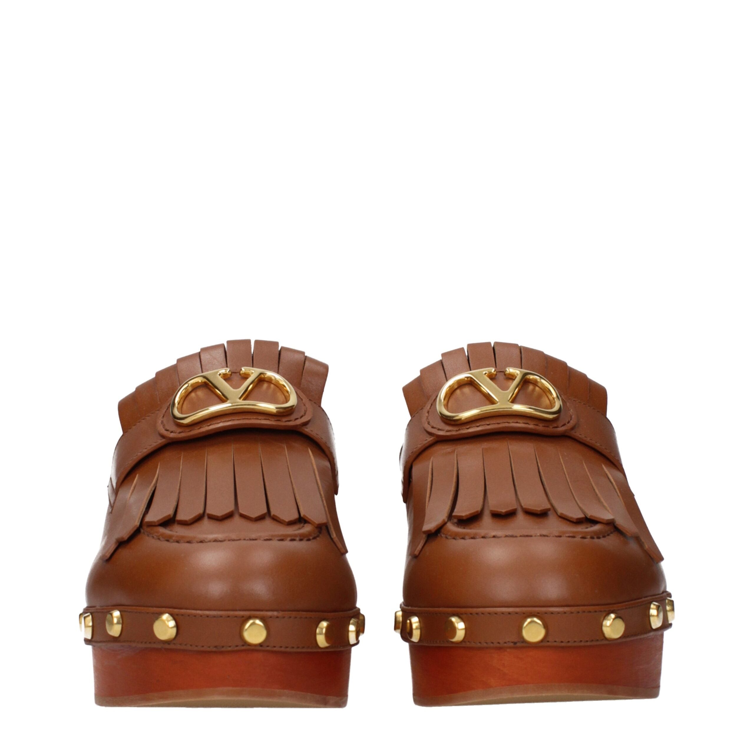 Brown Leather Slippers