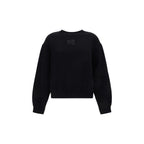 Black Cotton Sweatshirt