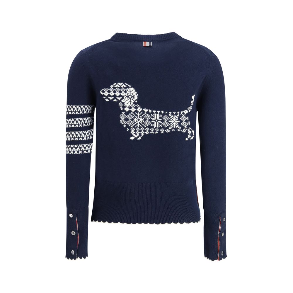 Blue Fleece Wool Sweatshirt
