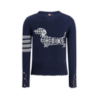 Blue Fleece Wool Sweatshirt