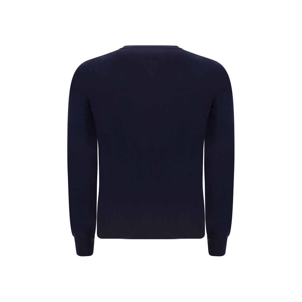 Blue Fleece Wool Sweatshirt