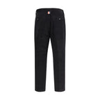 Black Cotton Chino Pants