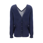 Blue Cashmere Cardigan