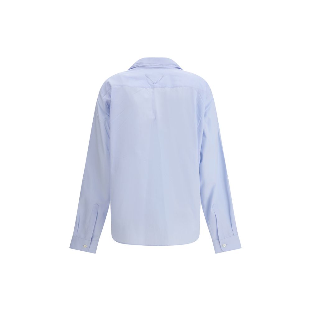 Blue Cotton Dress Shirt