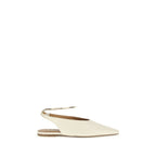 Beige Goatskin Ballet Flats