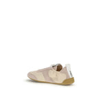 Beige Nylon Athletic Sneakers