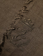 Brown Cashmere Knit Neck Wrap Shawl  Scarf