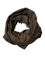 Brown Cashmere Knit Neck Wrap Shawl  Scarf