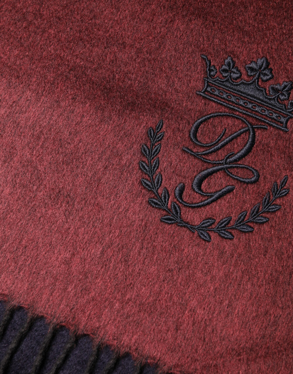 Maroon Silk Neck Wrap Shawl Fringes  Scarf