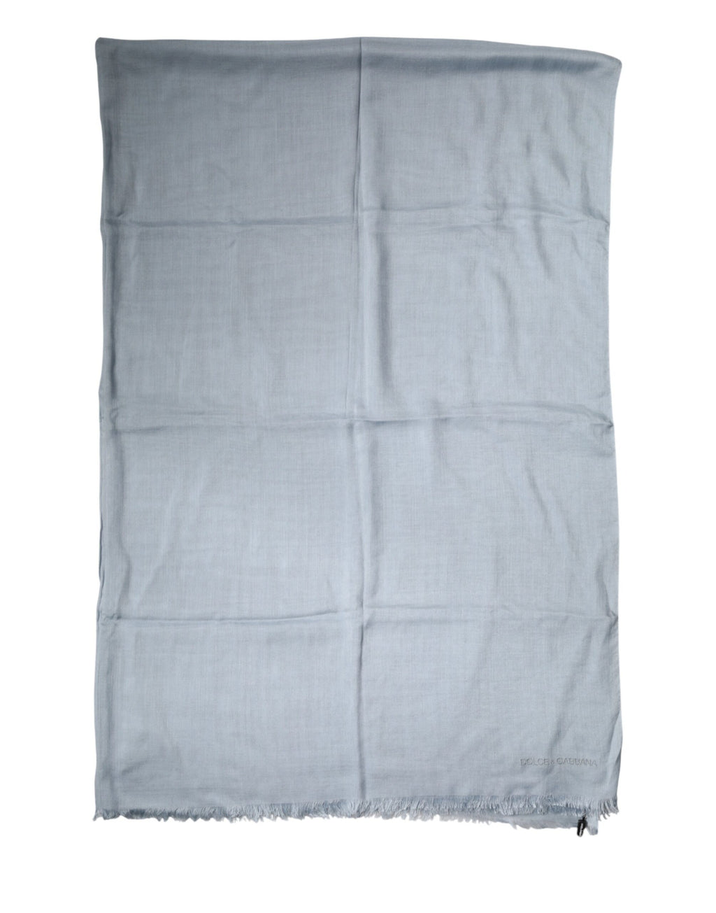 Light Blue Cashmere Knitted Shawl Scarf