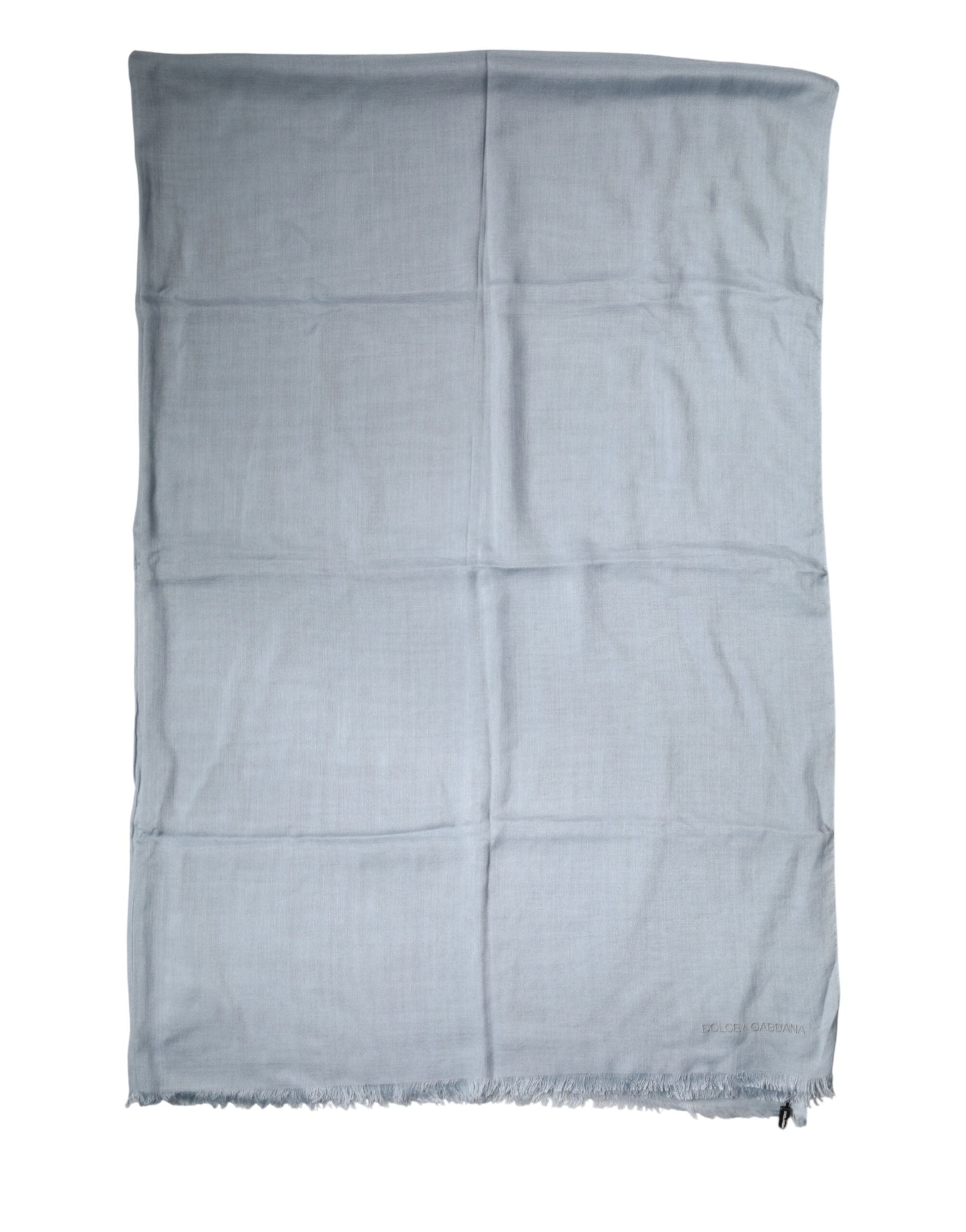 Light Blue Cashmere Knit Neck Wrap Scarf