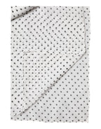 White Polka Dot Polyester Shawl Scarf