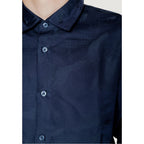 Blue Cotton Dress Shirt