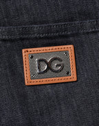 Black Cotton Stretch Skinny Denim Men Jeans