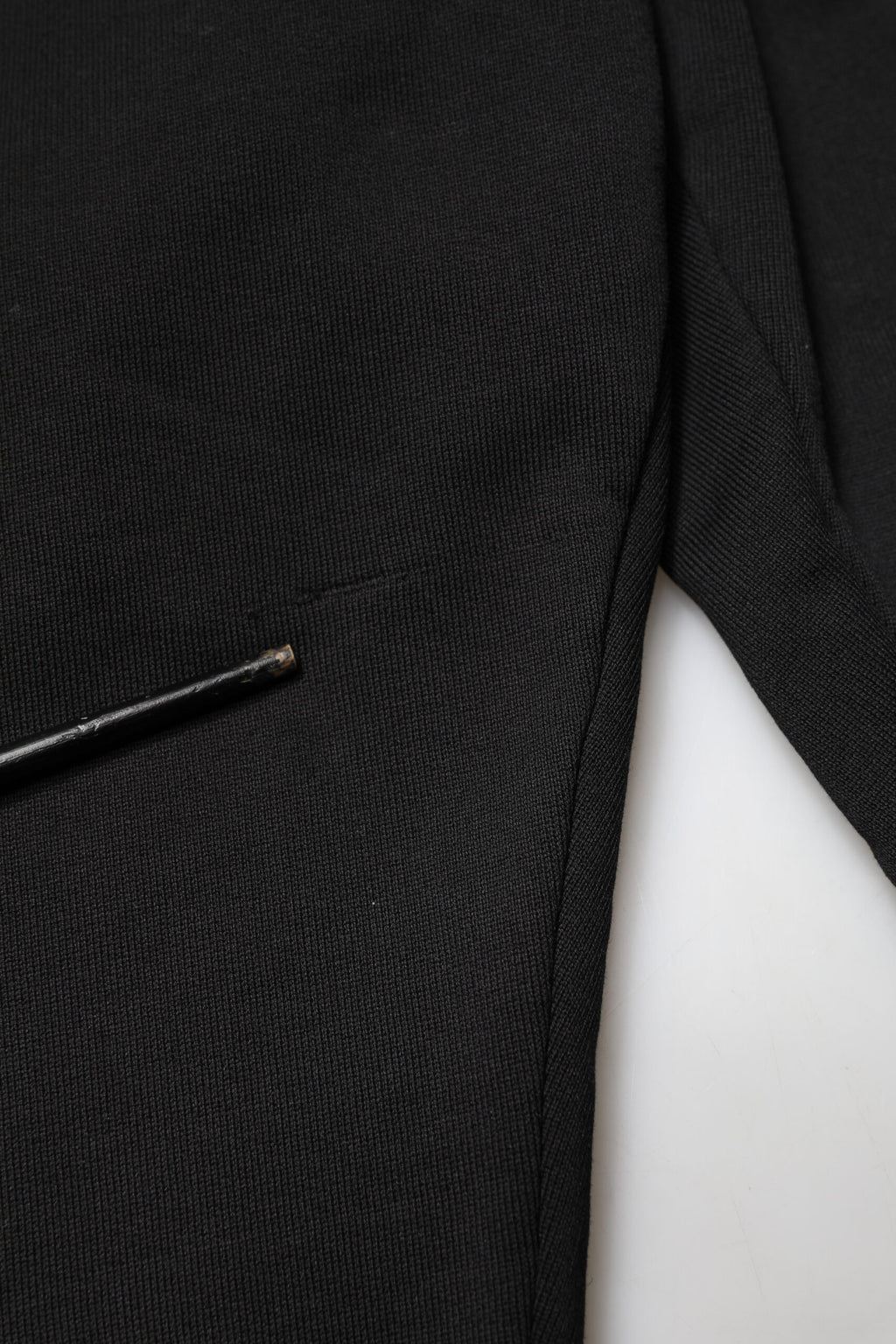 Black Cotton Mid Waist Jogger Trousers Pants