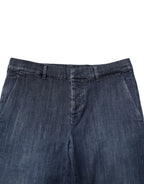 Dark Blue Mid Waist Skinny Fit Men Denim Trouser Jeans