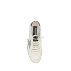 Beige Calf Leather Bos Taurus Low Top Sneakers