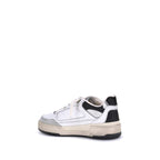 White Calf Leather Bos Taurus Chunky Sneakers