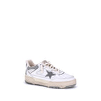 Gray Calf Leather Bos Taurus Chunky Sneakers
