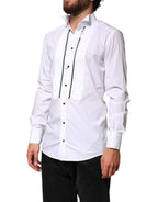 White GOLD Long Sleeves Formal Dress Shirt