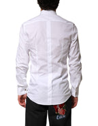 White GOLD Long Sleeves Formal Dress Shirt
