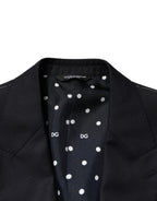 Black Wool Single Breasted Men 2 Piece Suit