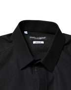 Black GOLD Cotton Men Dress Formal Shirt