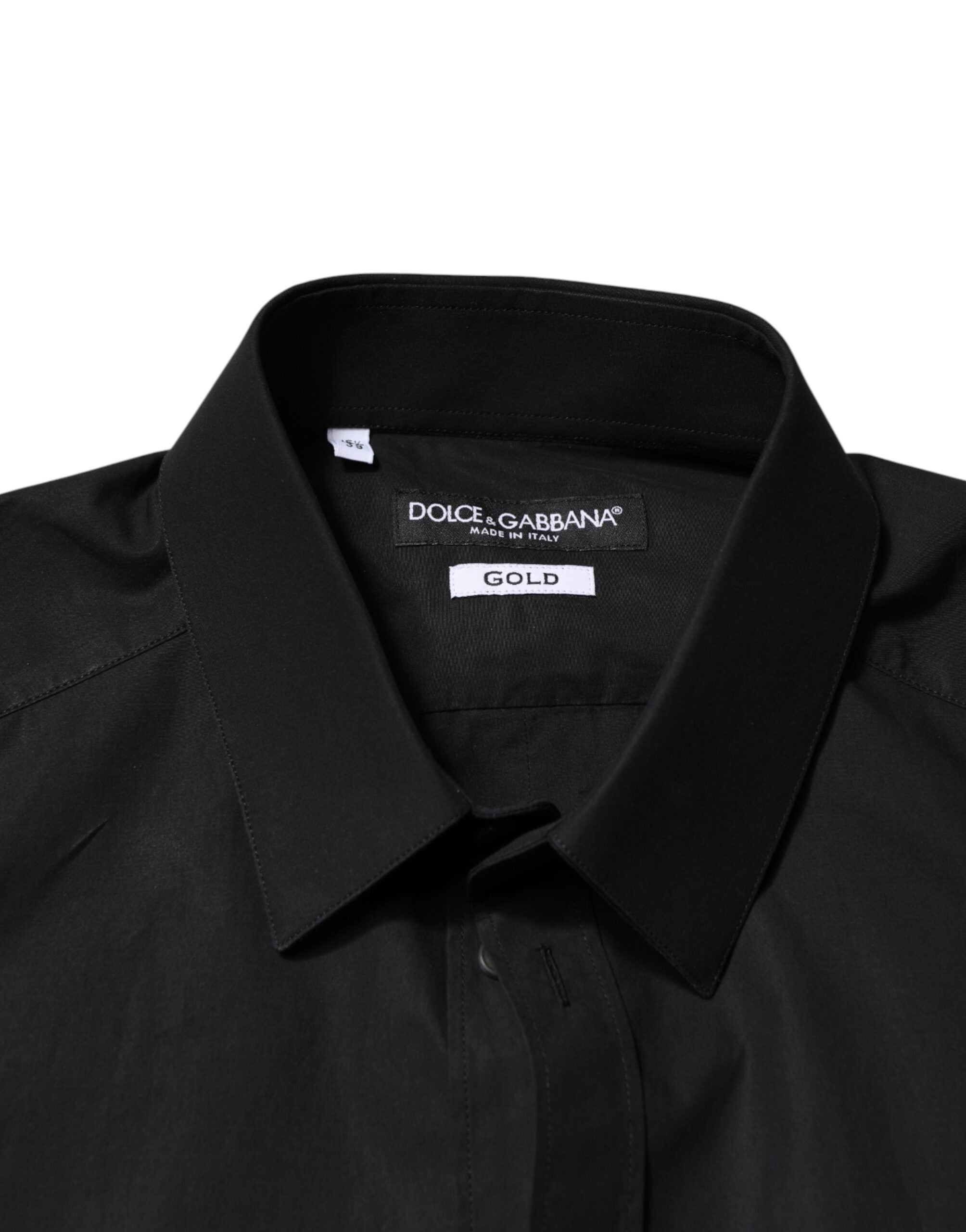 Black GOLD Cotton Men Dress Formal Shirt