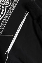 Black Bandana Hooded Men Sweatshirt Sweater