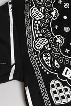 Black Bandana Hooded Men Sweatshirt Sweater