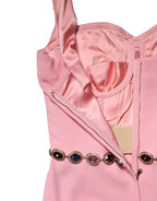 Pink Crystal Sheath Mermaid LongGown Dress