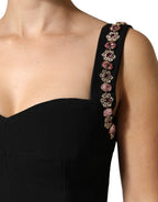 Black Embellished Sheath MermaidGown Dress