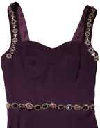 Violet Embellished Sheath Mermaid Gown Dress