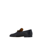 Black Calf Leather Bos Taurus Slip-On Loafers