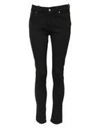 Black Cotton Skinny Denim Trouser Jeans