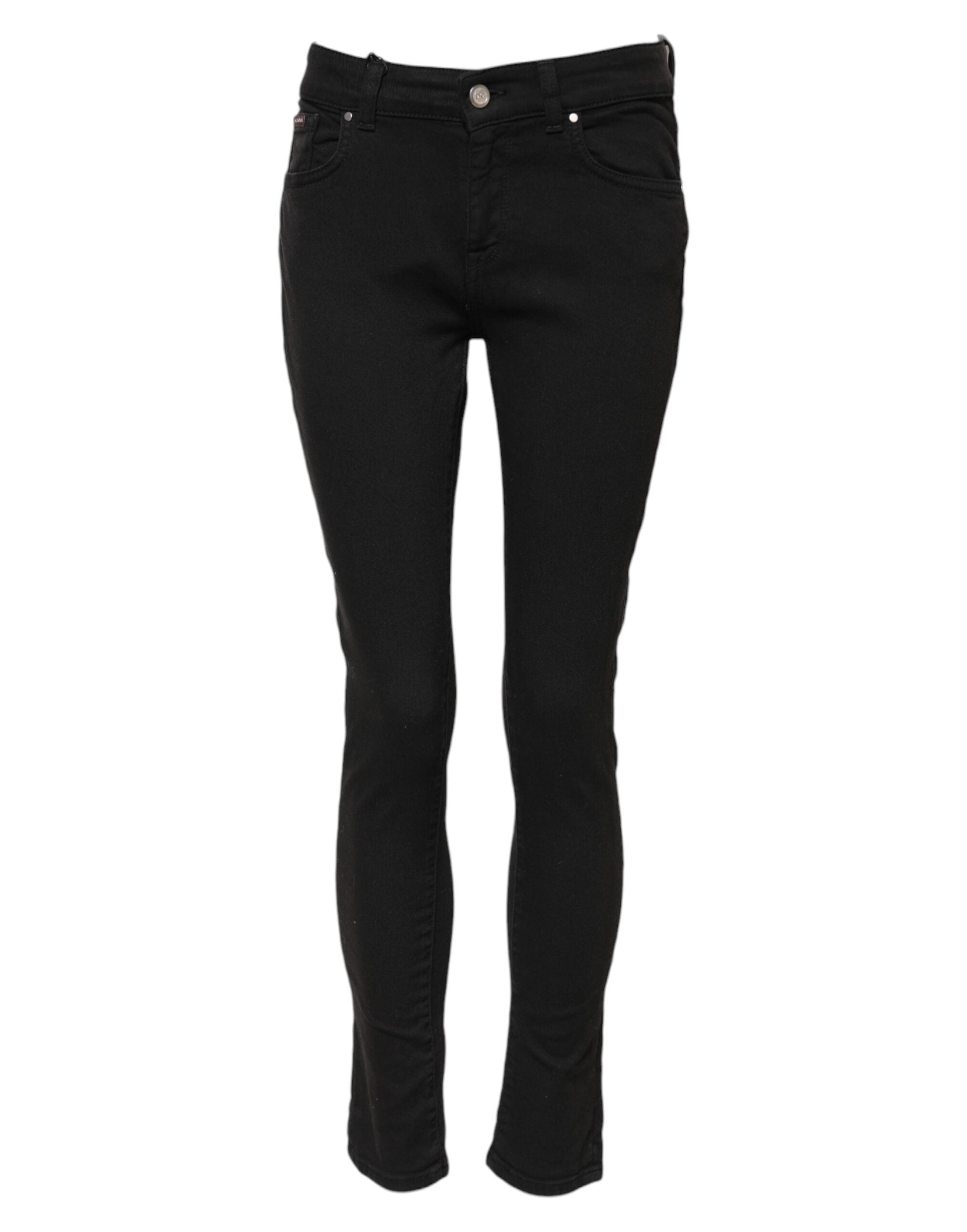 Black Cotton Skinny Denim Trouser Jeans