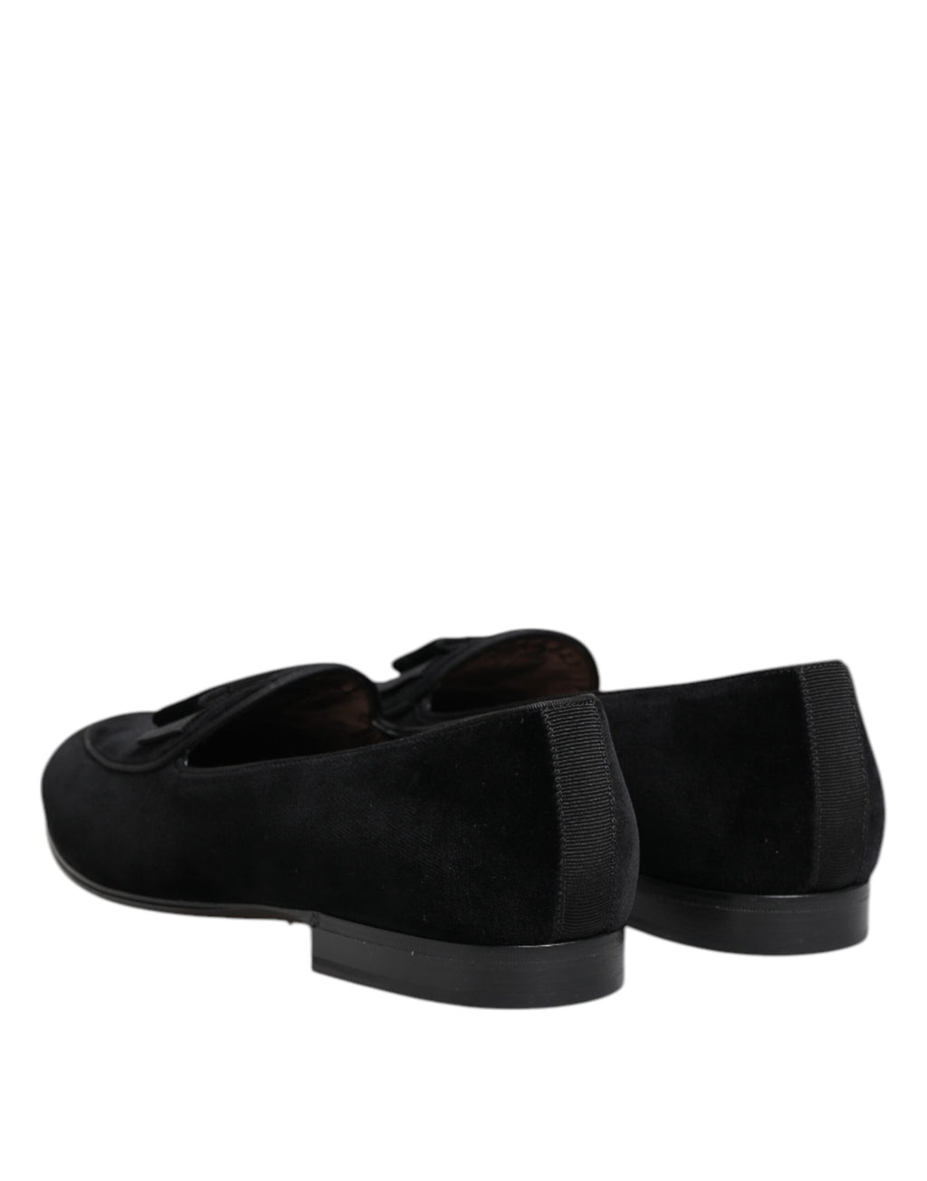 Black Velvet Slip On Loafers Formal Men Shoes