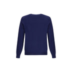 Blue Fleece Wool Sweatshirt