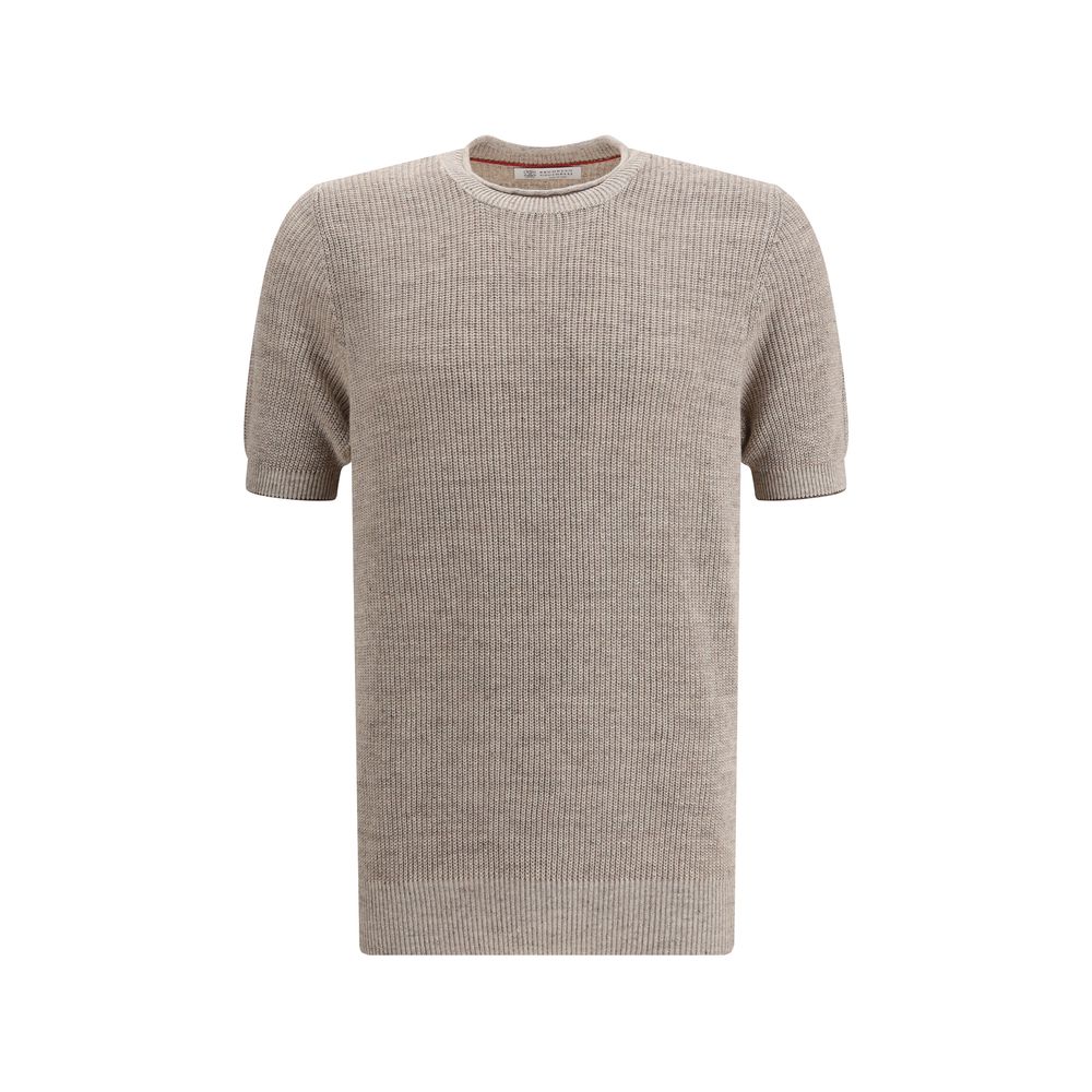 Beige Linen T-Shirt