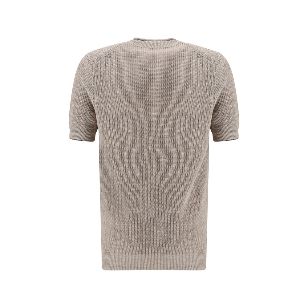 Beige Linen T-Shirt