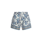 Multicolor Polyester Shorts