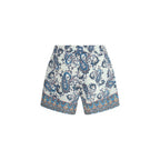 Multicolor Polyester Shorts
