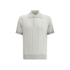 Gray Cotton Polo Shirt
