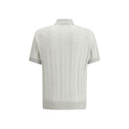 Gray Cotton Polo Shirt