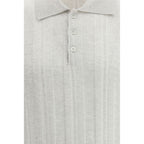 Gray Cotton Polo Shirt